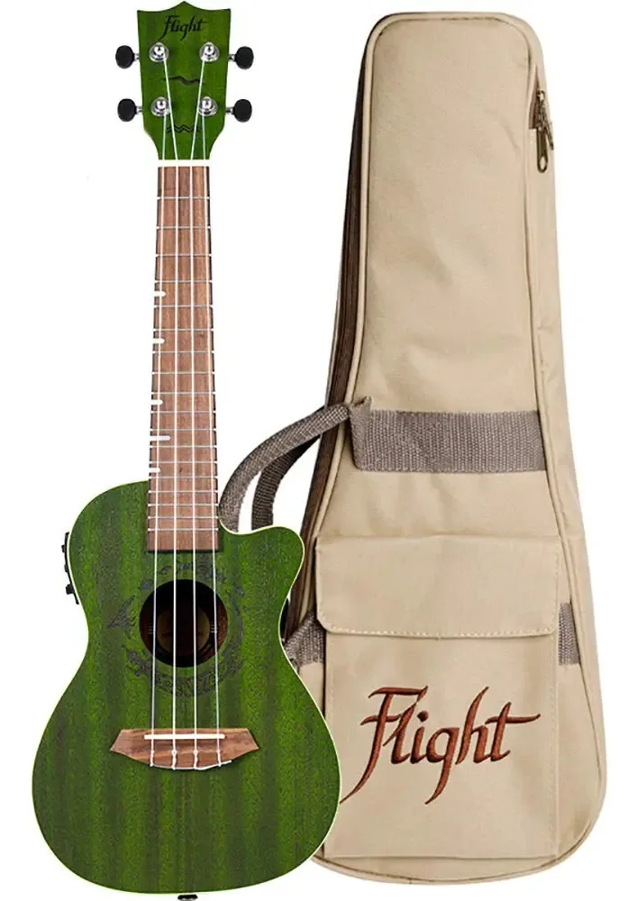 Série Flight Gemstone, ukulele eletroacústico. Cor: Jade