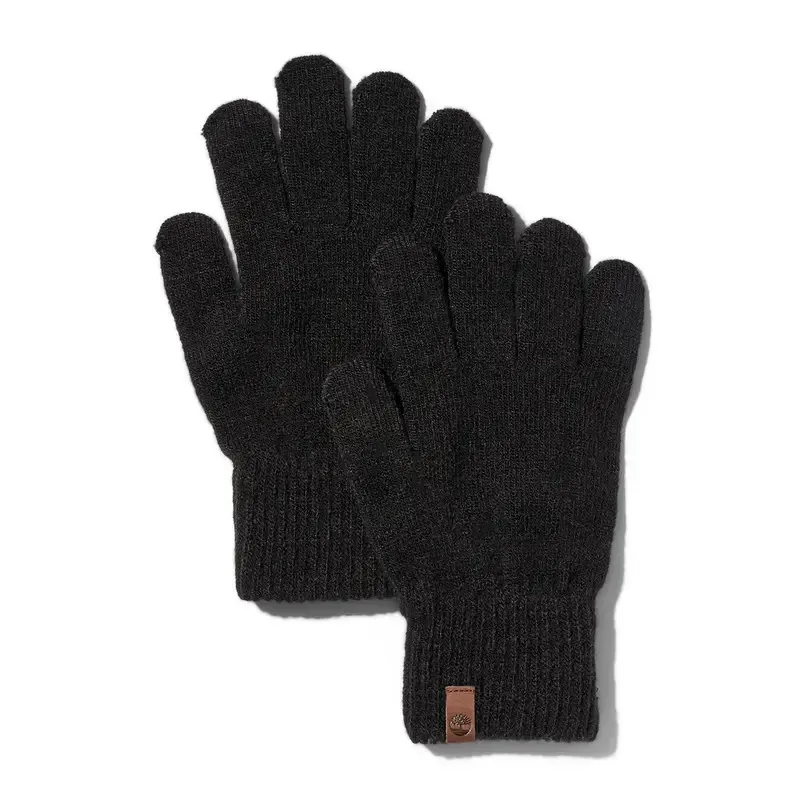 Luvas lisas uniformes pretas femininas Timberland Black Tb0a1ejh001