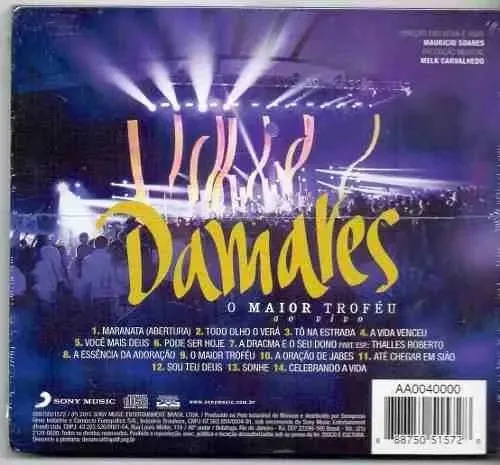 CD Damares O Maior Troféu Ao Vivo 14 Faixas Gospel Brasil 2015