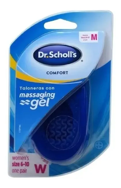 Almofada de calcanhar Dr. Scholl Comfort Gel para mulheres