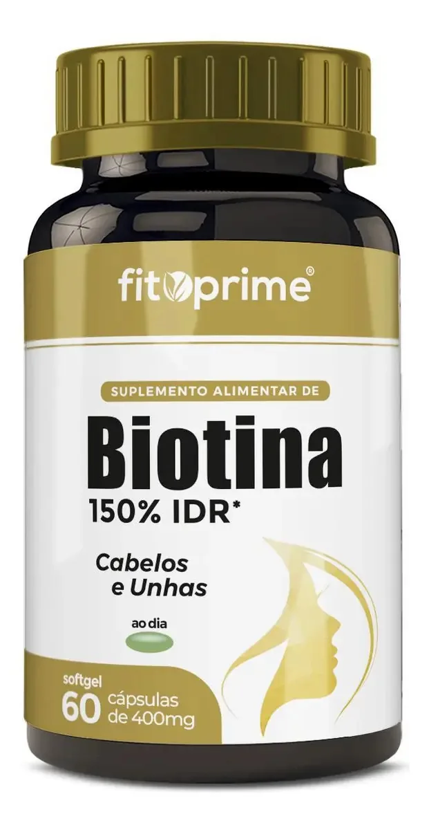 Biotina 45mcg - Energia E Cabelo (60 Cápsulas)
