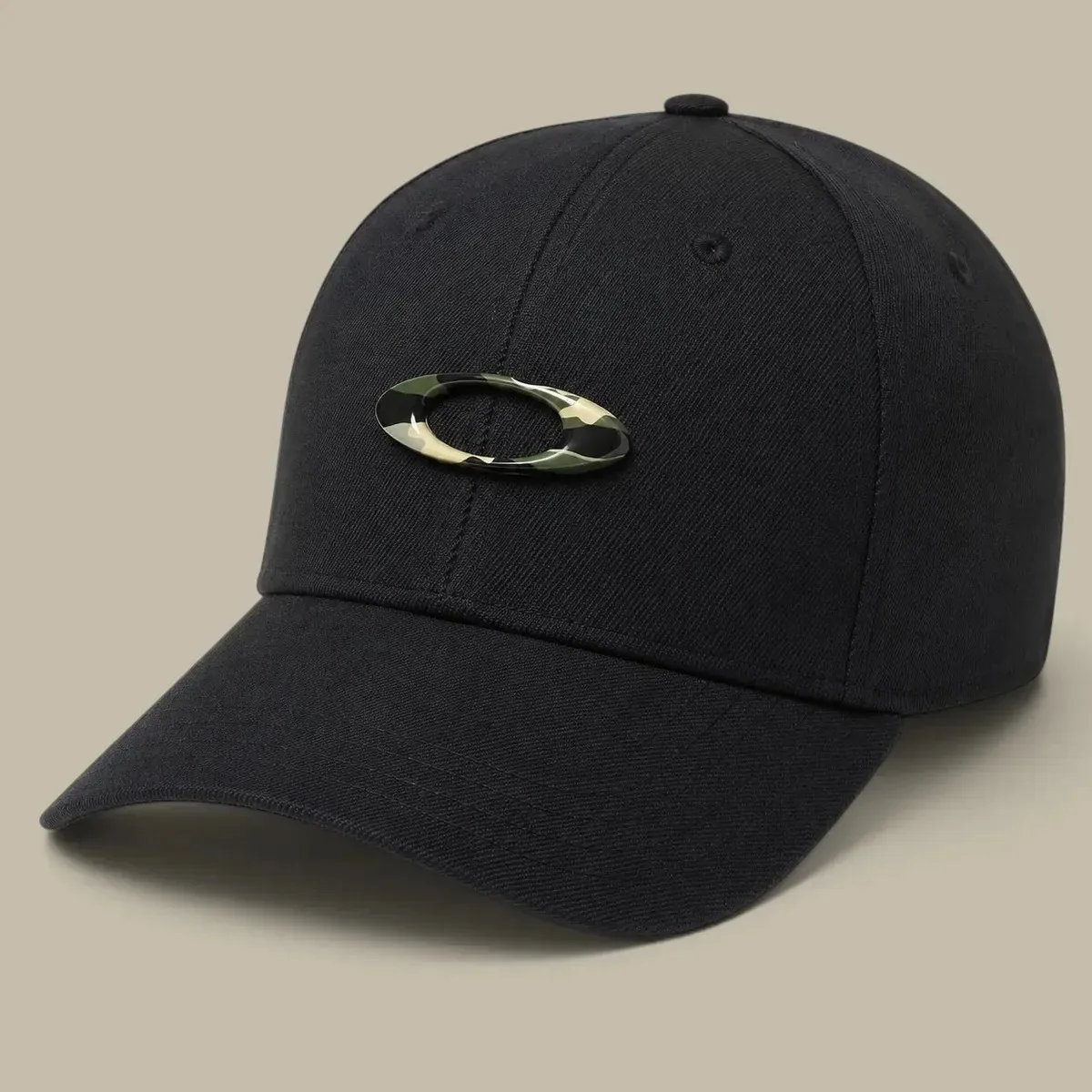 Boné masculino Oakley Tincan, cor preto/camuflagem gráfica (01 ano), tamanho S/m