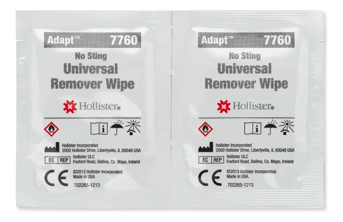 Toalhetes removedores de adesivo Hollister 10 7760