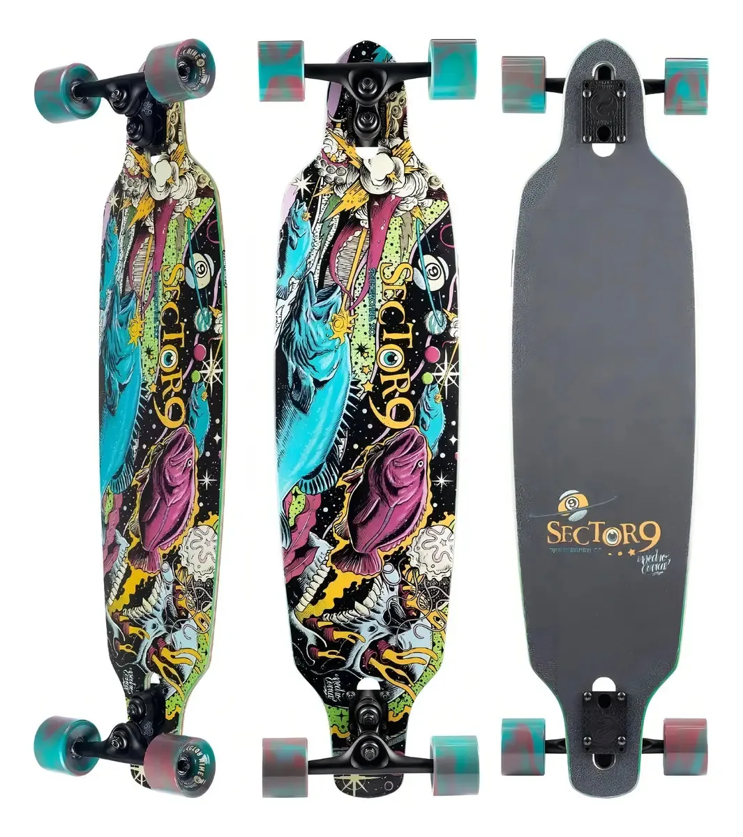 Batalha fractal de longboard Sector 9 completa 36,0 x 9,0