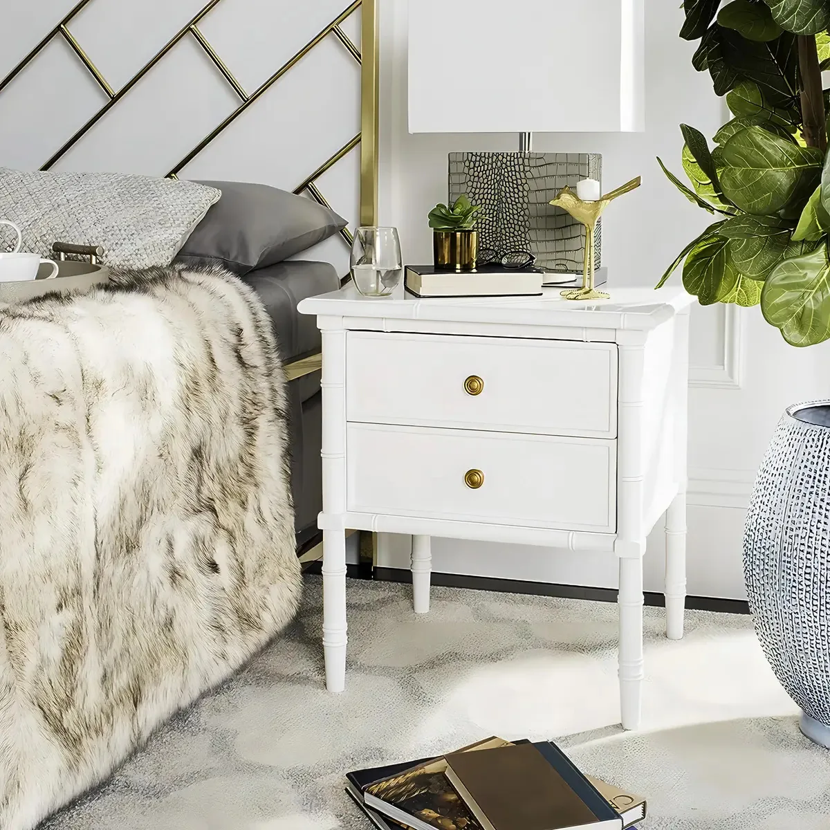 Coleção Safavieh Home Mina Modern Coastal 2 Cajones 25