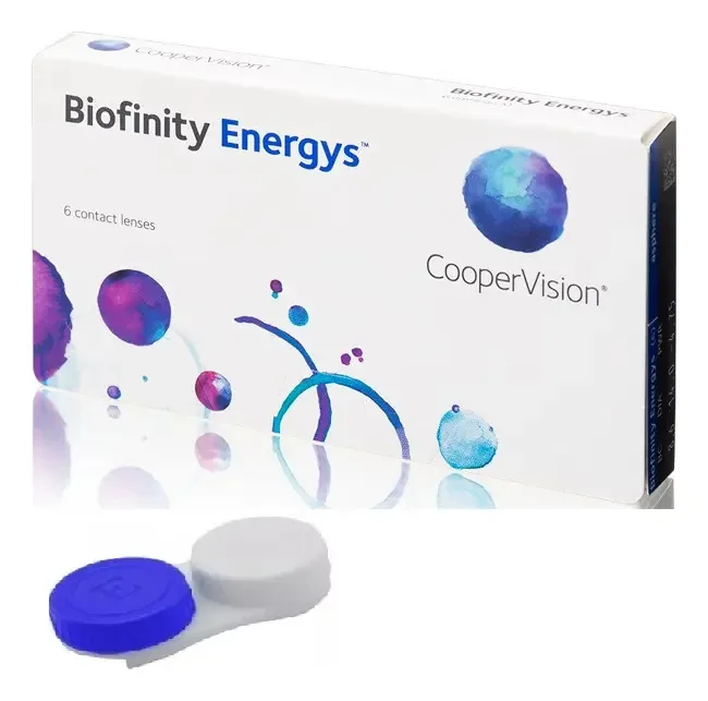 Lente de Contato Incolor Biofinity Energys +6,00 Hipermetropia c/ Estojo