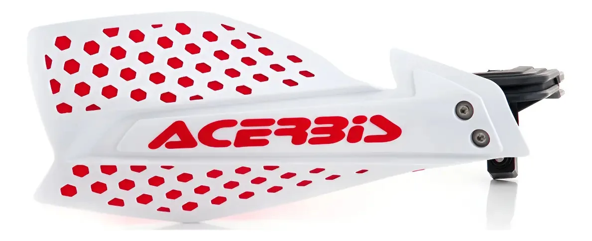 Capa Acerbis Ultimate X Grip branca/vermelha lado esquerdo/direito