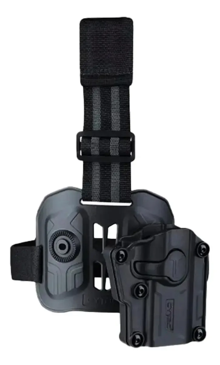 Capa de perna universal Cytac para várias armas destras, cor preta