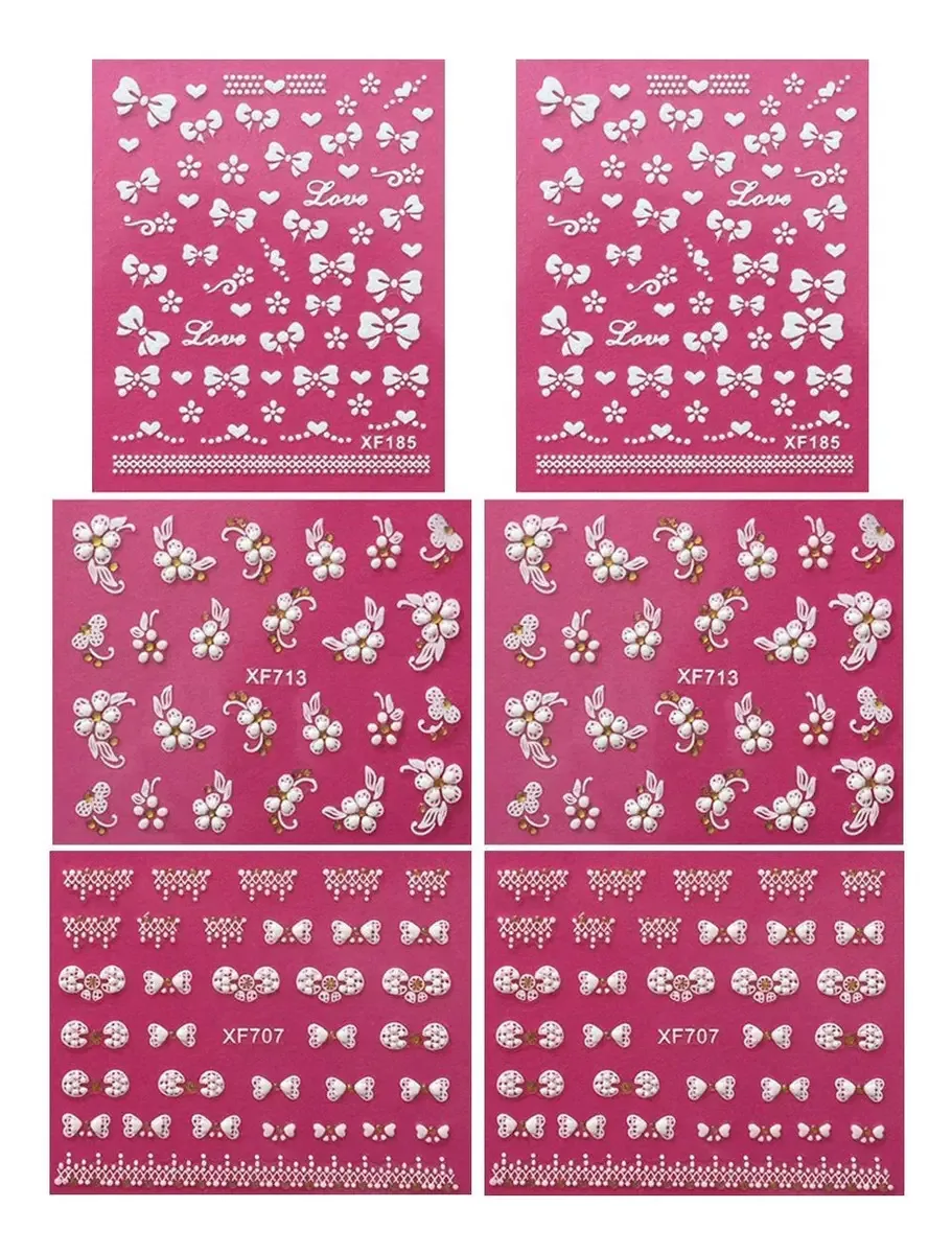 Adesivos de unhas embrulháveis para unhas, adesivos Autoadh