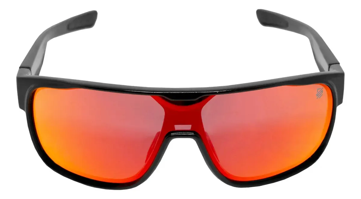 Óculos óculos esportivos Slp Cycling Triathlon Running Red Orange Lens Black Frame