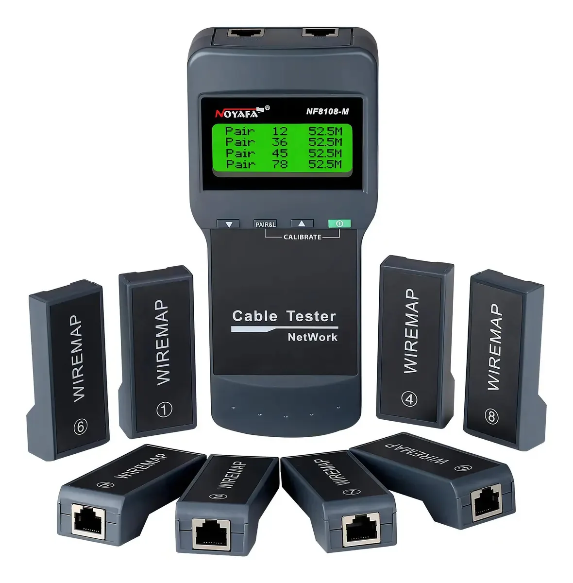Testador de Cabo de Rede Noyafa NF-8108M com Tela, para Localizar Falhas em Redes RJ45