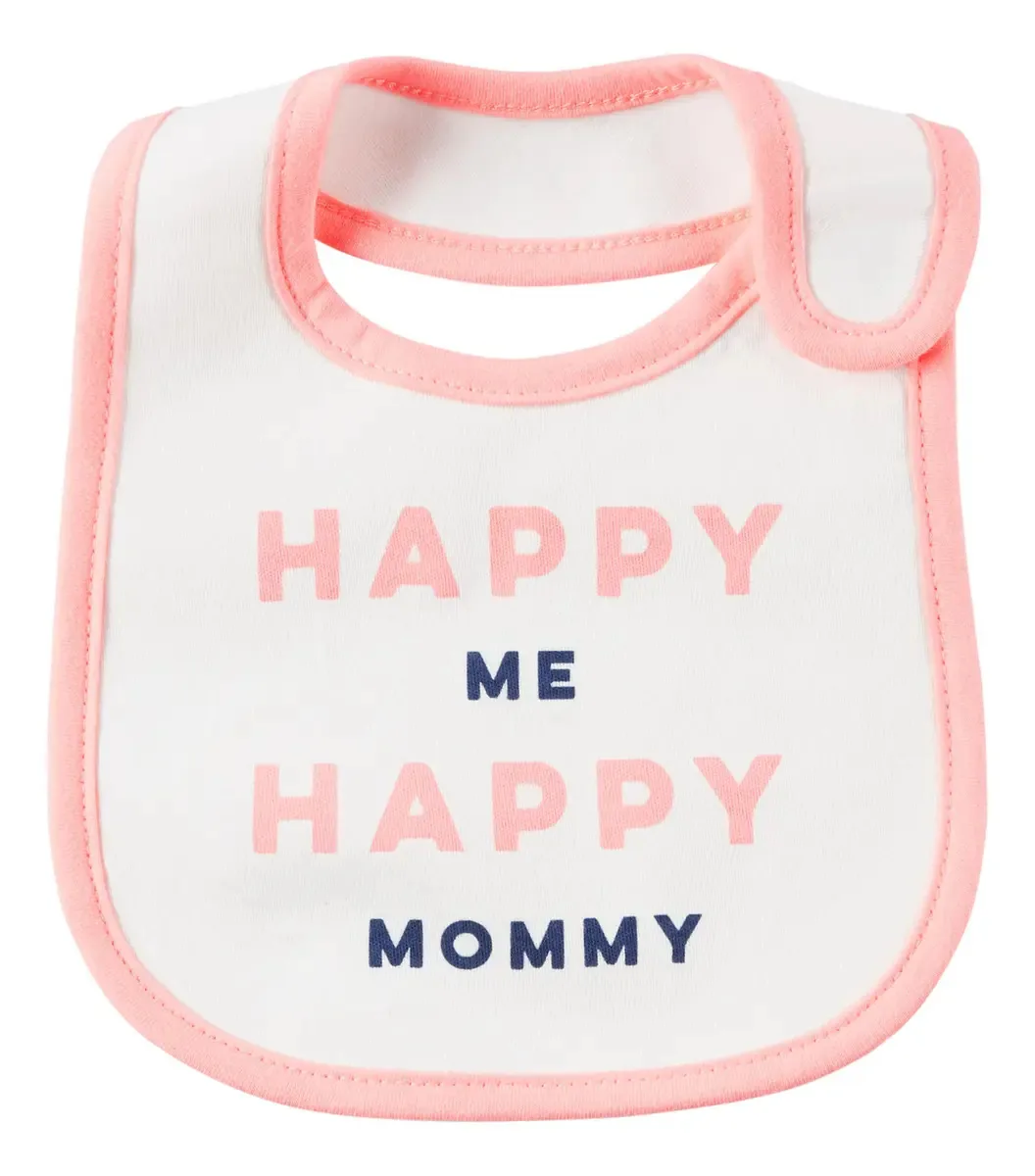 Babadores Happy Me de três camadas Carters®