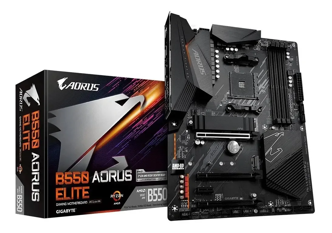 Mãe Gigabyte B550 Aorus Elite Am4 3ª geração Amd