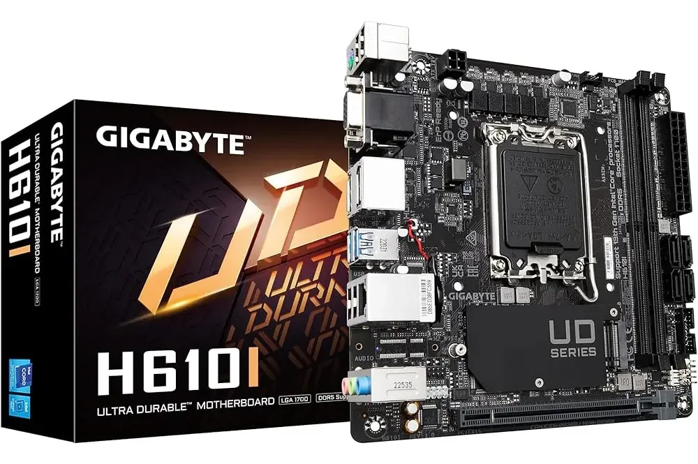 Gigabyte H610i H610/Intel/LGA 1700/Mini-ITX/DDR5/Único