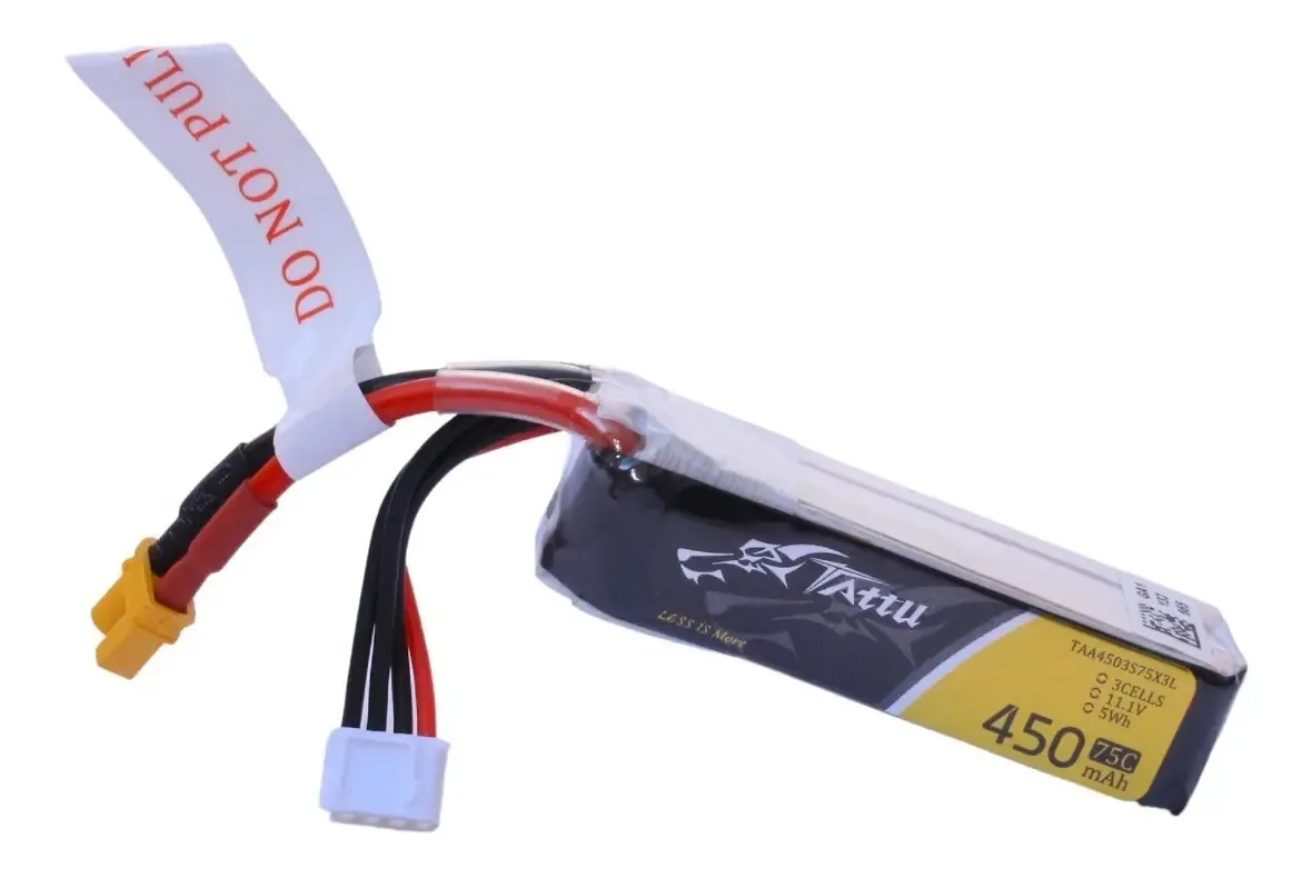 Bateria Lipo Tattu Tukiba 450mah 11.1v 3s 75c Xt30 Tattu
