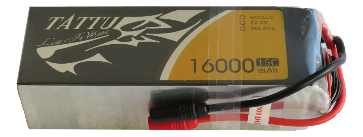 Bateria, Tattu, 16000mah, 22.2v, 15c, 6s