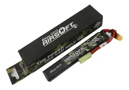 Bateria Lipo 1200mah Gens Ace Airsoft 7,4v 25c Tamiya Plug