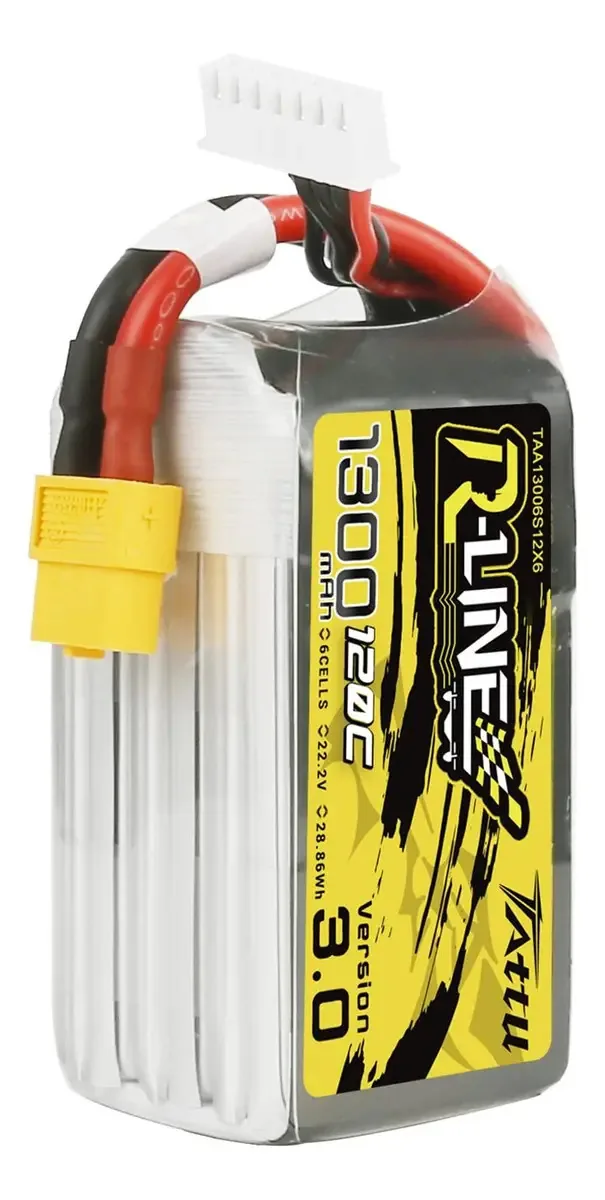 Bateria Lipo 1300mah 22.2v 120c 6s Xt60 para drones e Rc