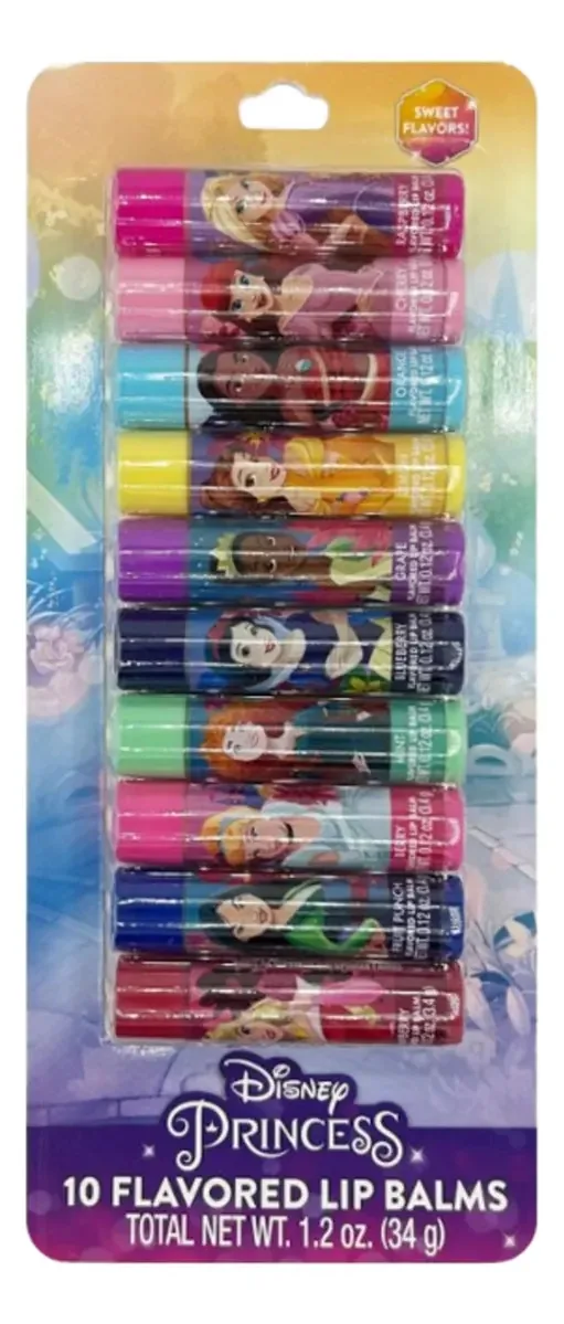 Disney Princess 10 Flavored Lip Balms