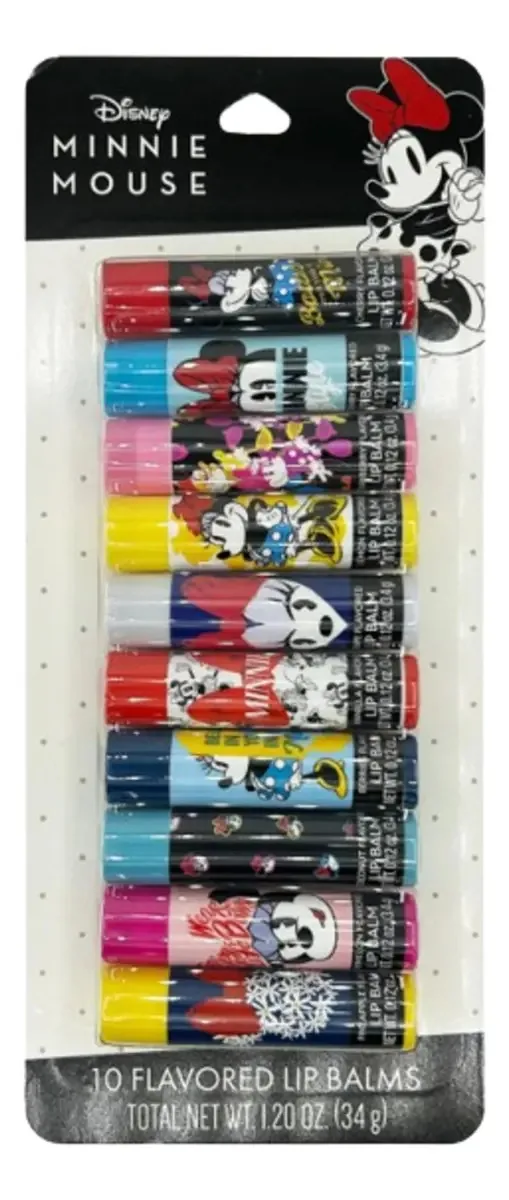 Disney Minnie 10 Flavored Lip Balms