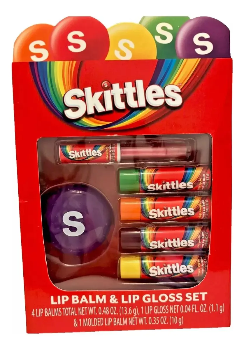 Skittles X Taste Beauty, 4 Bálsamos