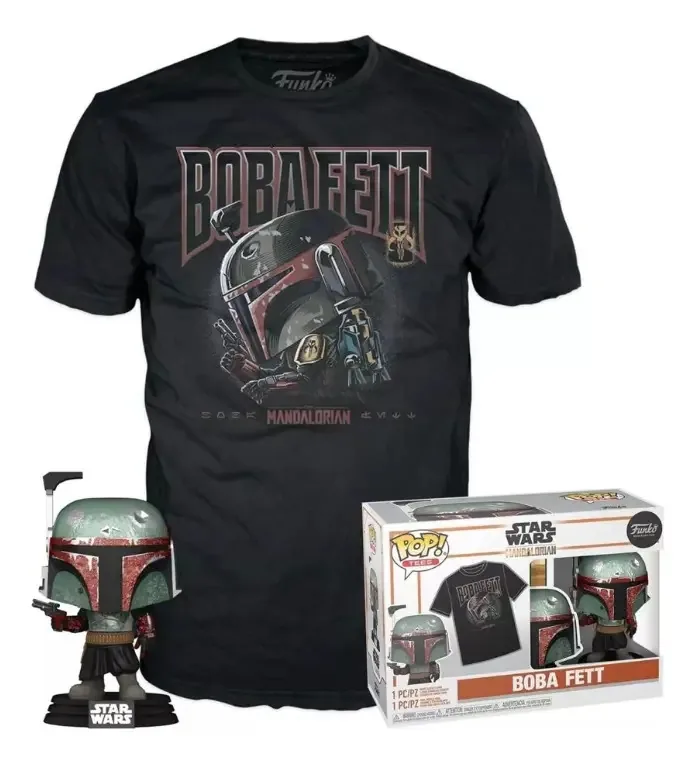 Conjunto Funko Pop & Tees: Sw - Boba Fett (l)