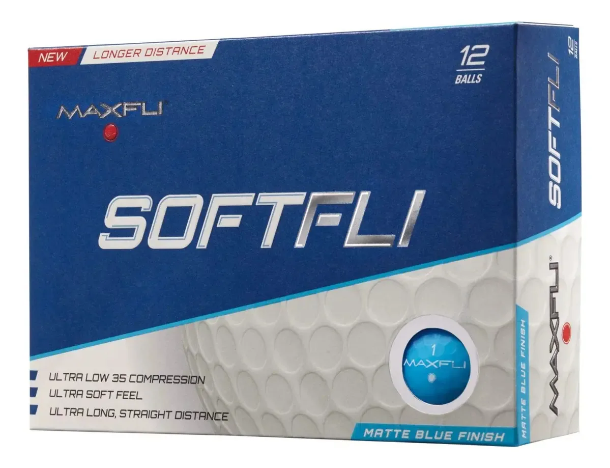 Bolas de golfe Maxfli Softfli Matte - azuis