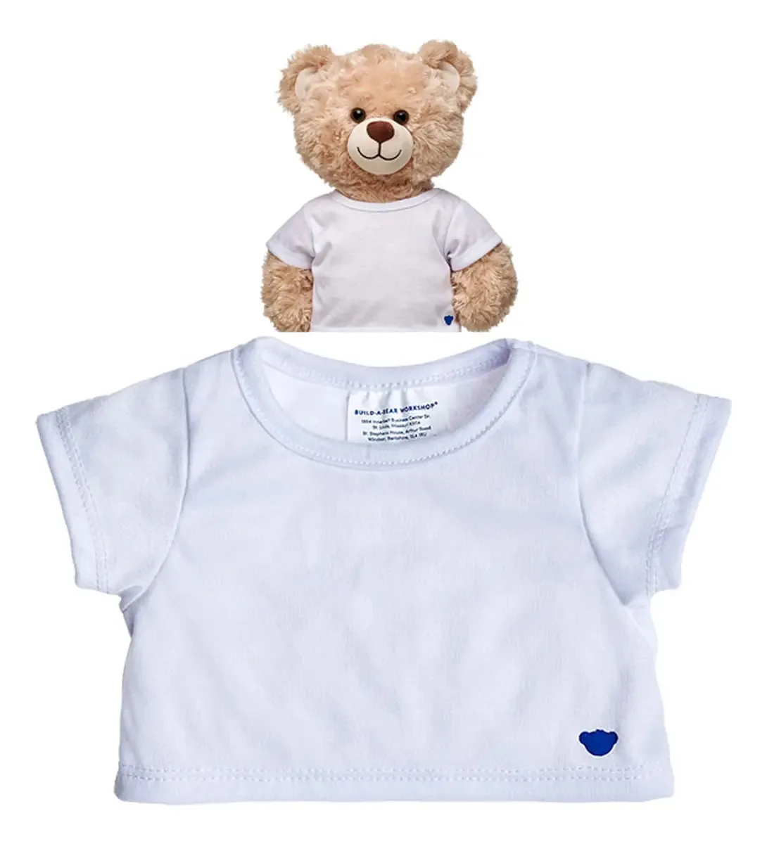 Camiseta branca Build-a-Bear