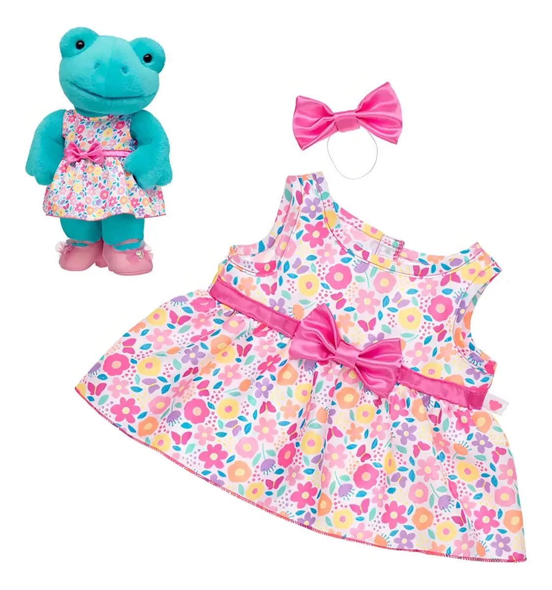 Vestido floral Build-a-Bear