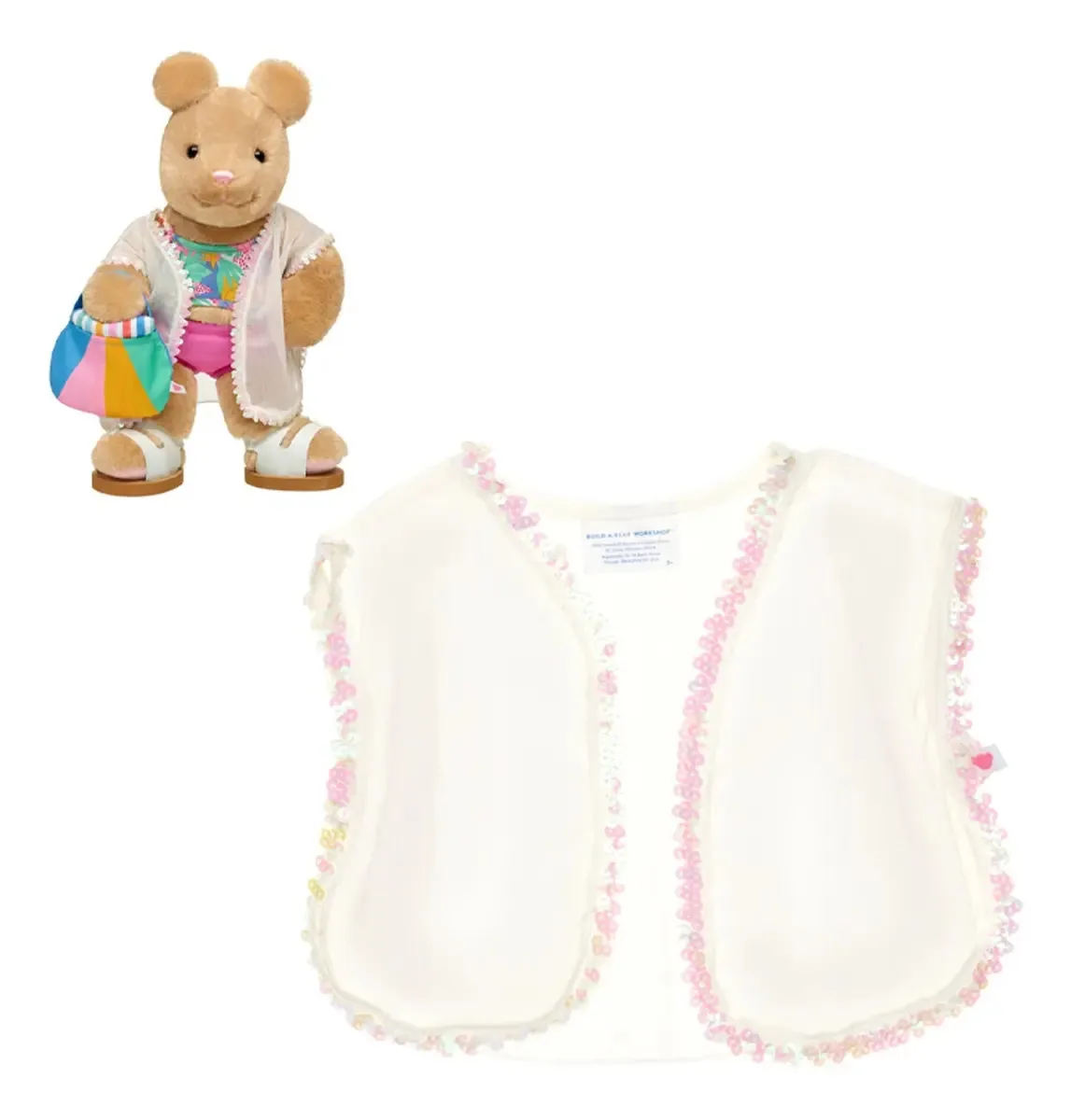 Saída de Banho Branca Build-a-bear