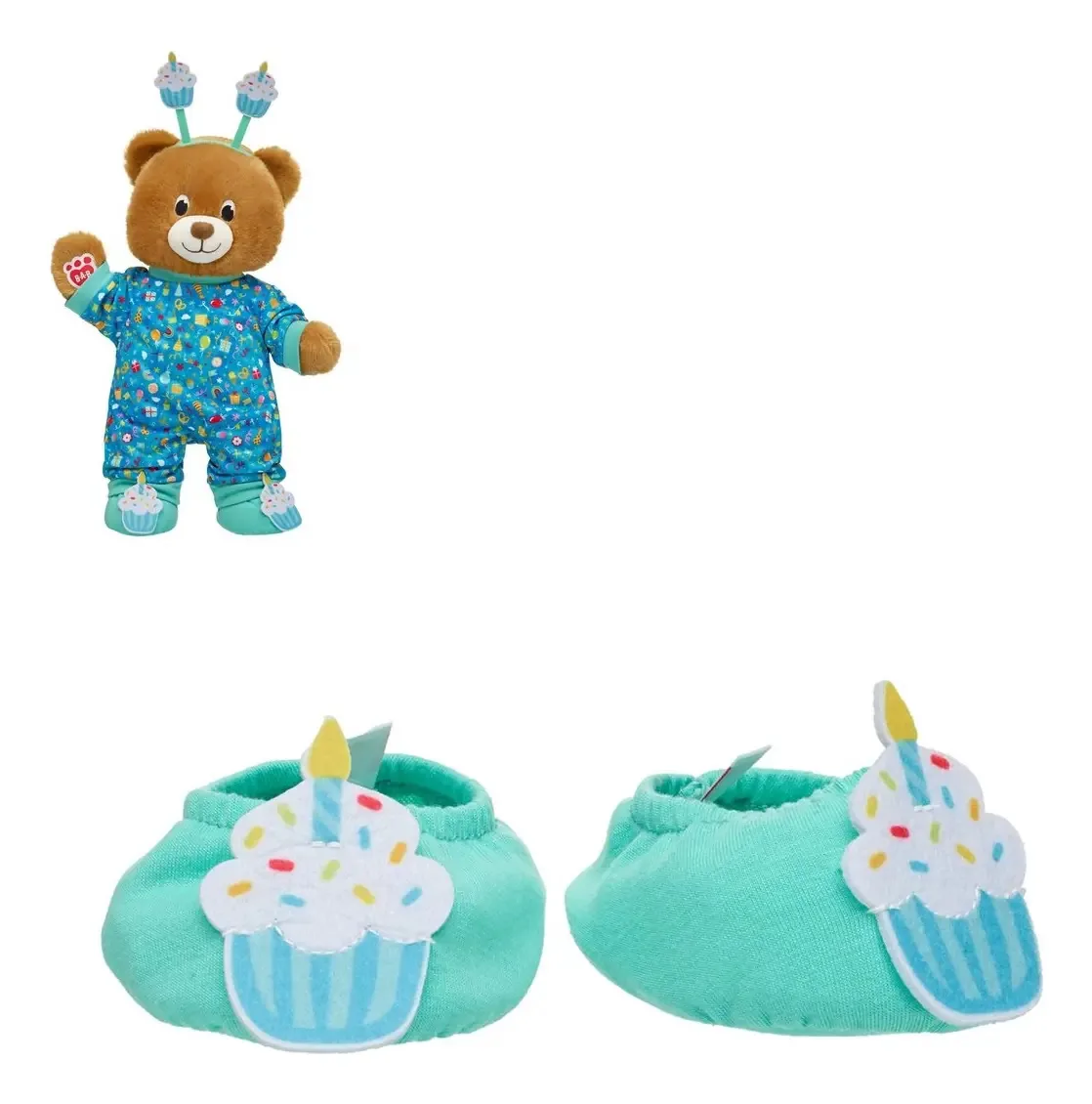 Chinelos de cupcake Build-a-Bear