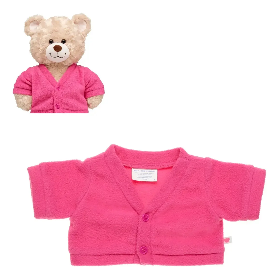 Construa um kit de roupas para bonecas Bear PINK VEST BUILD-A-BEAR