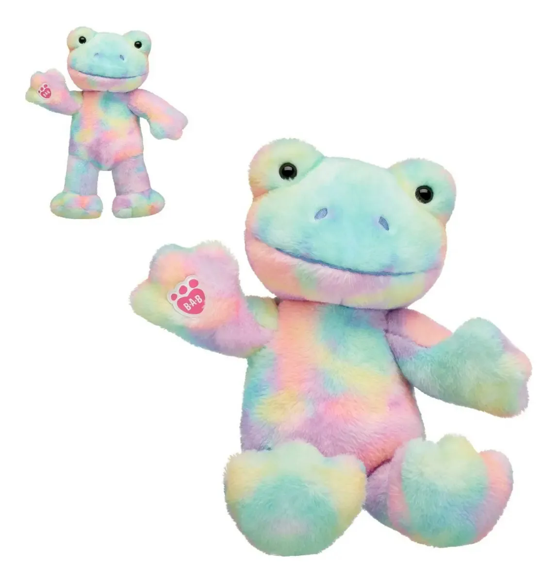 Peluche Sapo Tie Dye Build-a-bear Cor Multicolor