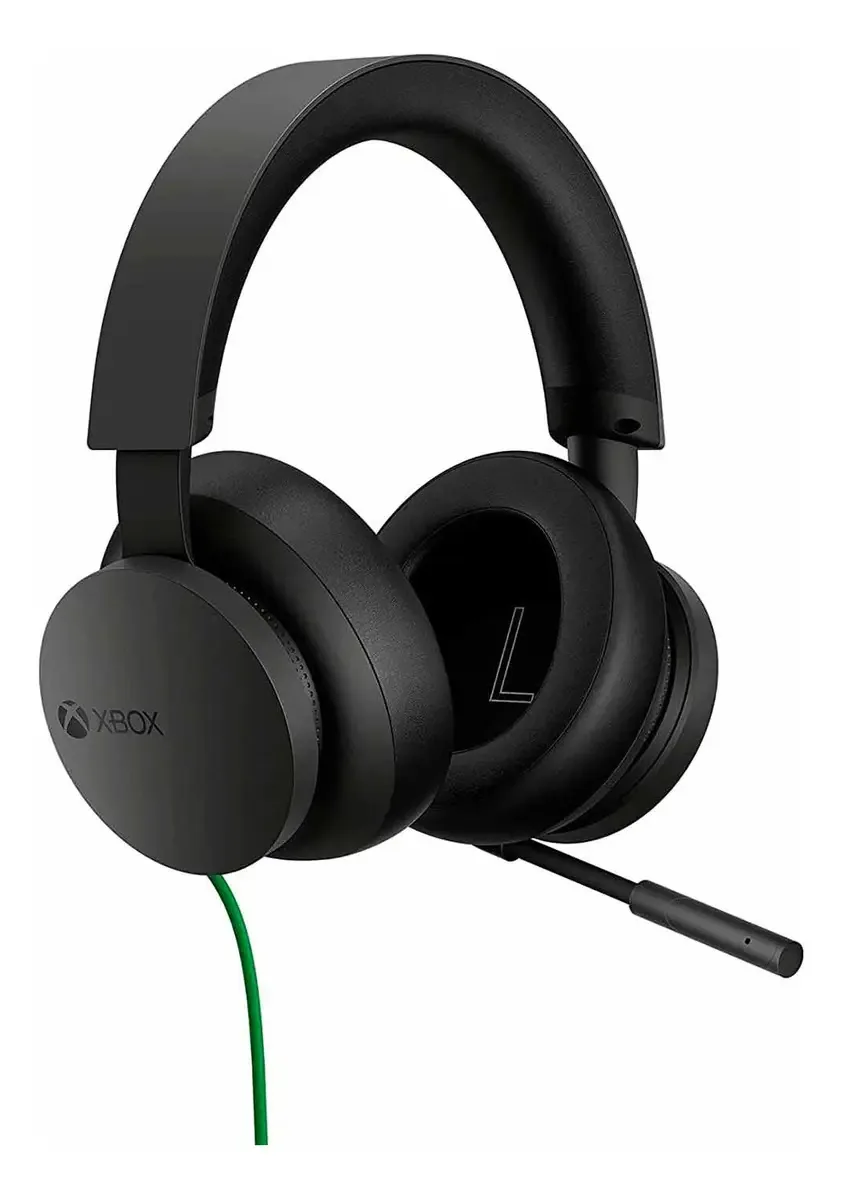 Fones de ouvido com fio para Xbox Series X Xs Xbox One Preto Cor Preto