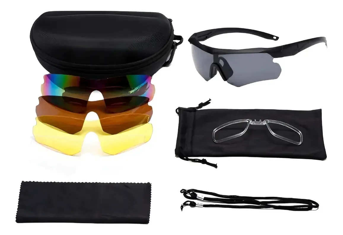 Lentes táticas militares, óculos de sol masculinos, micas para lentes, lentes comutáveis