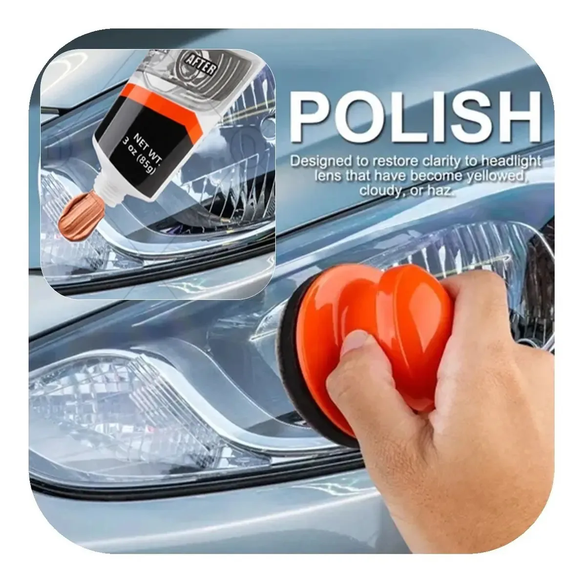 Kit de polidor Micas - Renovador de lanternas ópticas
