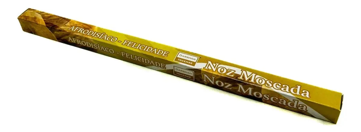 Kit 4 Incensos Darshan - Cada Caixa Com 8 Varetas Fragrância Noz Moscada