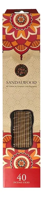 Desi Vibes Incense 40 Sticks, fragrâncias de sândalo