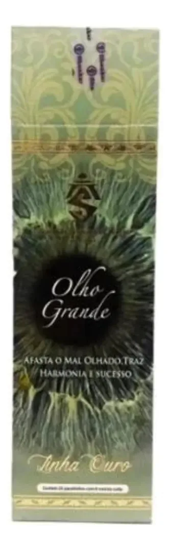 Incensos Indiano Shankar Linha Ouro Carvão Cx1 - Varetas 8 Fragrância Olho Grande