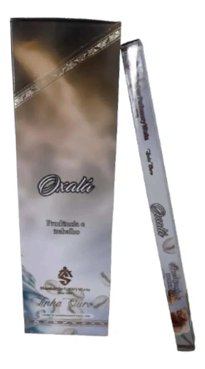Incensos Indiano Shankar Linha Ouro Carvão Cx1 - Varetas 8 Fragrância Oxalá