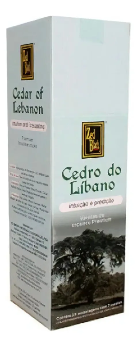 Caixa Incensos Indianos Zed Black Fragâncias Com 25un Fragrância Cedro Do Líbano