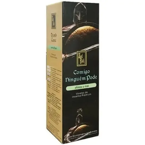 Caixa Incensos Indianos Zed Black Fragâncias Com 25un Fragrância Comigo Ninguém Pode