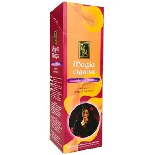 Caixa Incensos Zed Black Magia Cigana - 25 Uni. C/ 7 Varetas