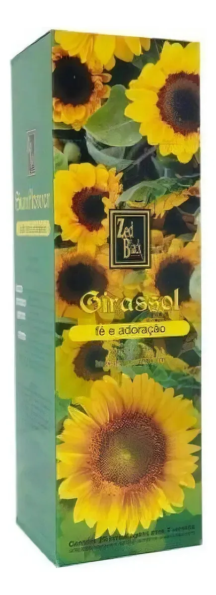 Caixa Incensos Indianos Zed Black Girassol Com 25un