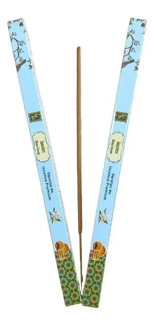 Incensos Vareta Zed Black Jasmim - Kit Com 2 Caixas De 7 Unidades