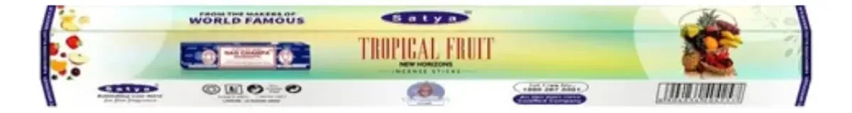 Incensos Carvão Satya Hexagonal 20 Varetas - O Aroma Fragrância Frutas Tropicais