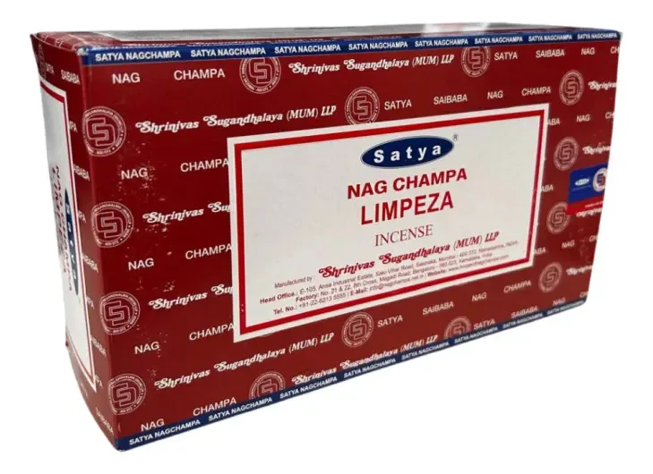 Incenso de Limpeza e Meditação Satya Massala com 12 Caixas de Varetas