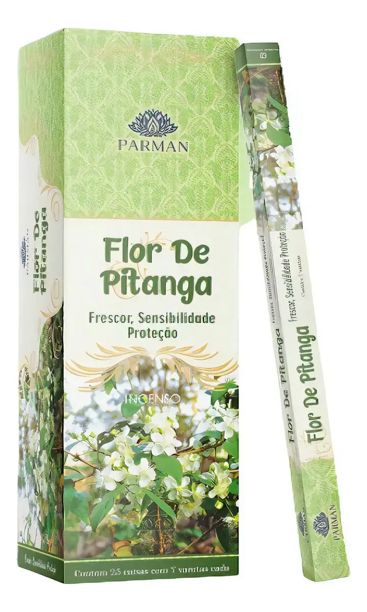 Kit 06 Unidades Incensos Indianos Parman - Flor De Pitanga