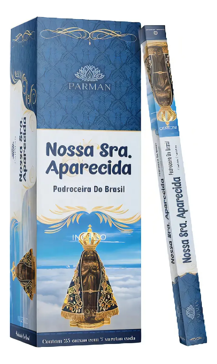 Kit 06 Unidades Incensos Indianos Parman - N° S° Aparecida