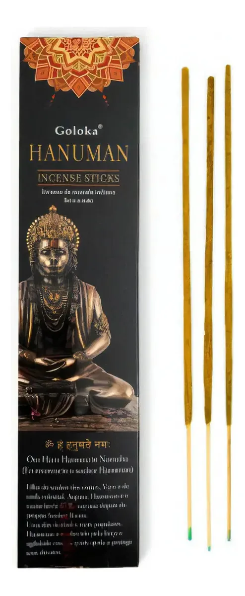Incenso Palito Goloka Hanuman para Aromaterapia